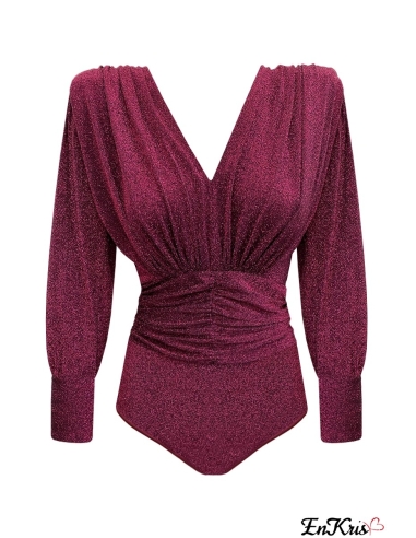 BODY CAMICIA DENISE - BORDEAUX AMARANTO