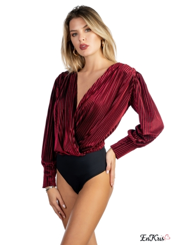 BODY CAMICIA MIREA - BORDEAUX