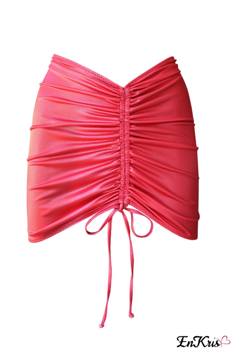 Lurex skirt - watermelon