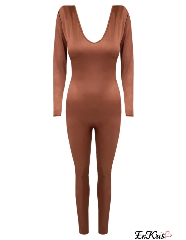 Jumpsuit 'Maya' Brown