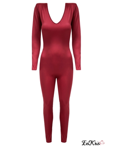 Jumpsuit 'Maya' Bordeaux