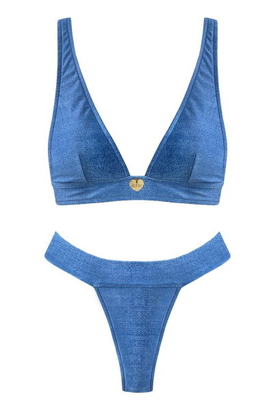 DENIM PRINT 'JASMINE' BIKINI