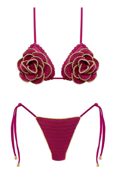 BIKINI 'SHANA' MAGENTA/ORO